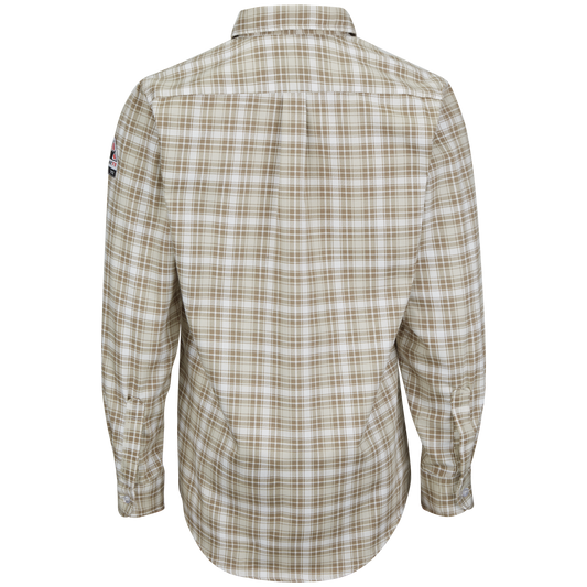Bulwark EXCEL FR® Mens Plaid Dress Shirt (SLP2KH)