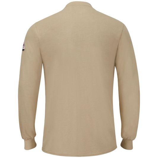 Bulwark Mens Long Sleeve Lightweight Henley Shirt CAT 1 (SML8)