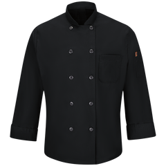 Red Kap Mens Ten Button Chef Coat With Mimix™ and Oilblok (042X)