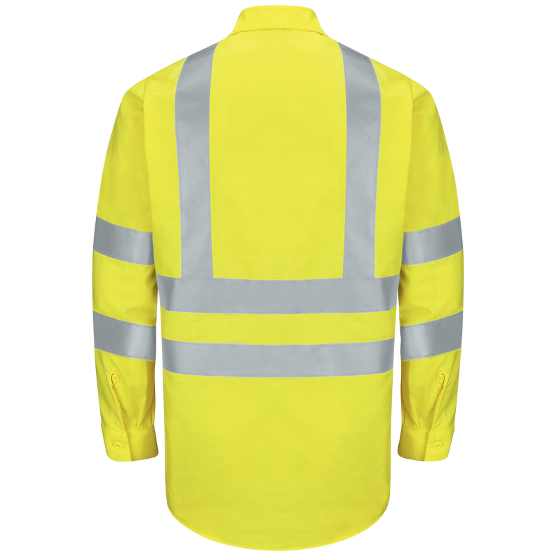 Red Kap Hi-Visibility Ripstop Work Shirt - Type R, Class 3 -(SY14AB)