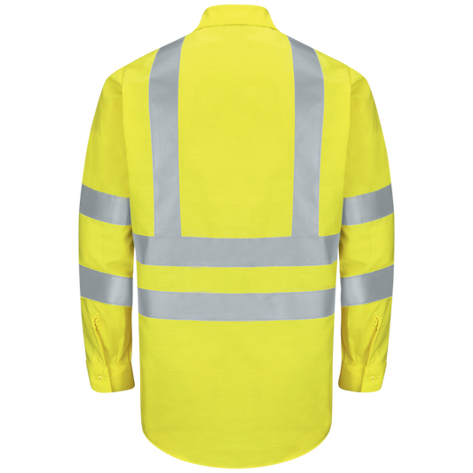 Red Kap Hi-Visibility Ripstop Work Shirt - Type R, Class 3 -(SY14AB)