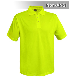 Reflective Apparel Safety Polo: Hi Vis Polo Shirt: Birdseye: Non-ANSI (VEA-300B)