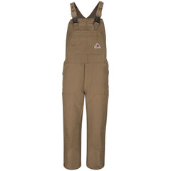 Bulwark Bib Cvrll Knee Zip 14Oz Brwn Duck (BLF6BD)