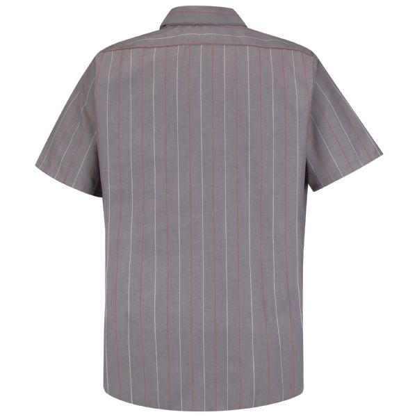 Red Kap Short Sleeve Industrial Stripe Work Shirt - SP24