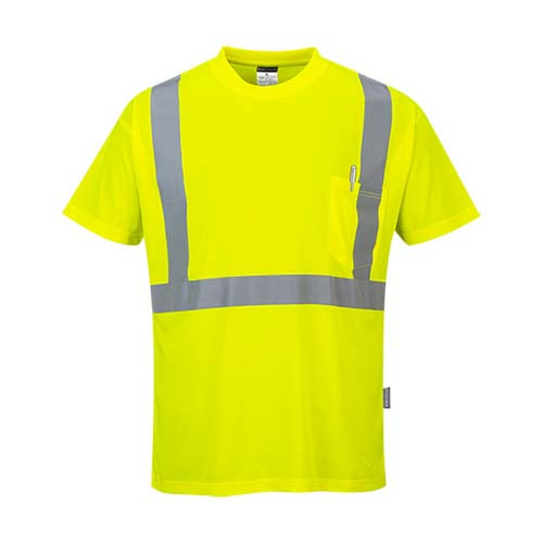Portwest Hi-Vis Pocket T-Shirt (S190)