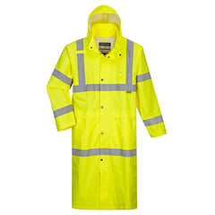 Portwest Hi-Vis Classic Rain Coat 48" (UH445YER)