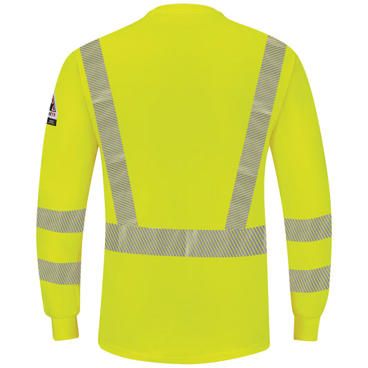 Bulwark Mens Long Sleeve Hi Vis Lightweight Henley Cat2 - (SML4HV)