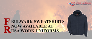 FR Bulwark Sweatshirts now available at USA work uniforms
