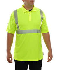 Reflective Apparel Safety Polo: Hi Vis Polo Shirt: Birdseye: Comfort Trim by 3M™ (VEA-302-CT)