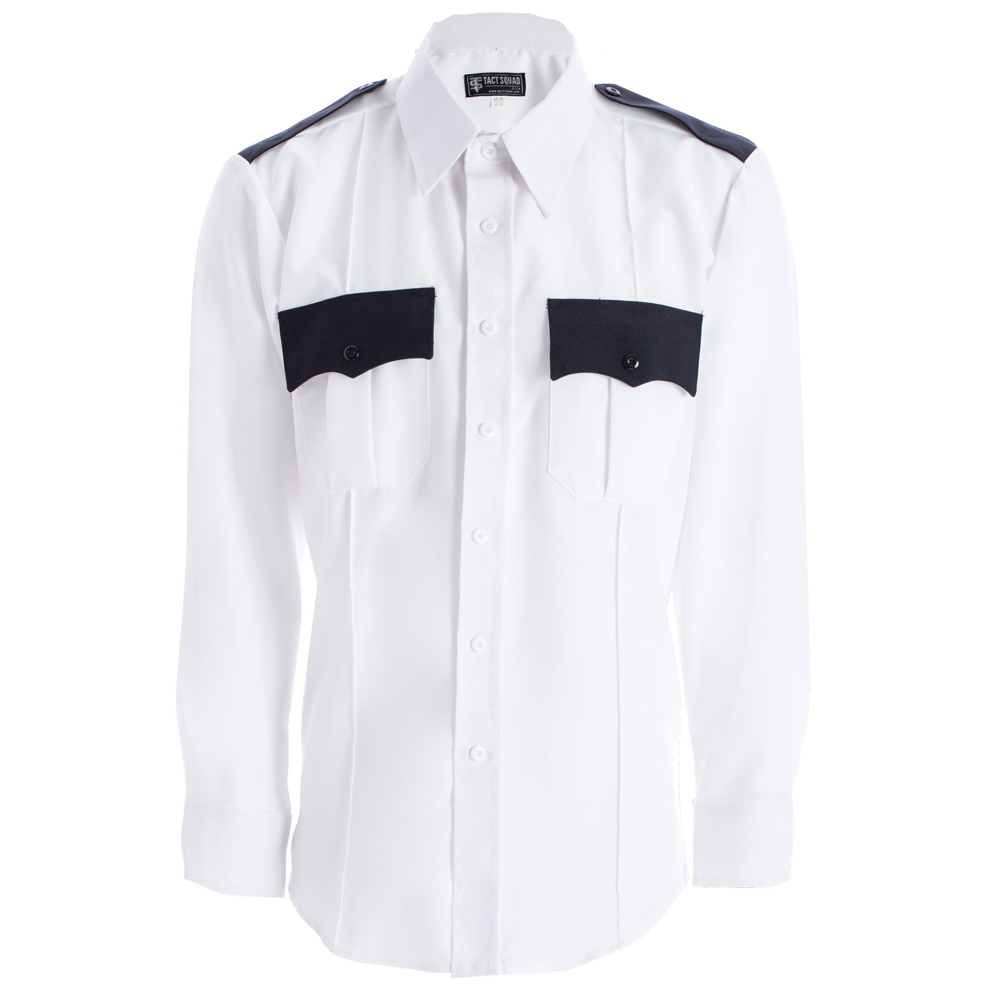 Tact Squad Two-Tone Polyester Long Sleeve Shirt with Hidden Zipper (8002)