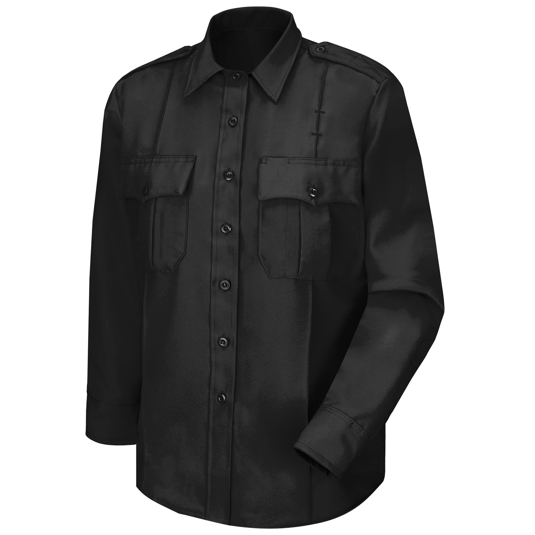dress shirts with zippers Men's Zip Front Shirt- Black - M