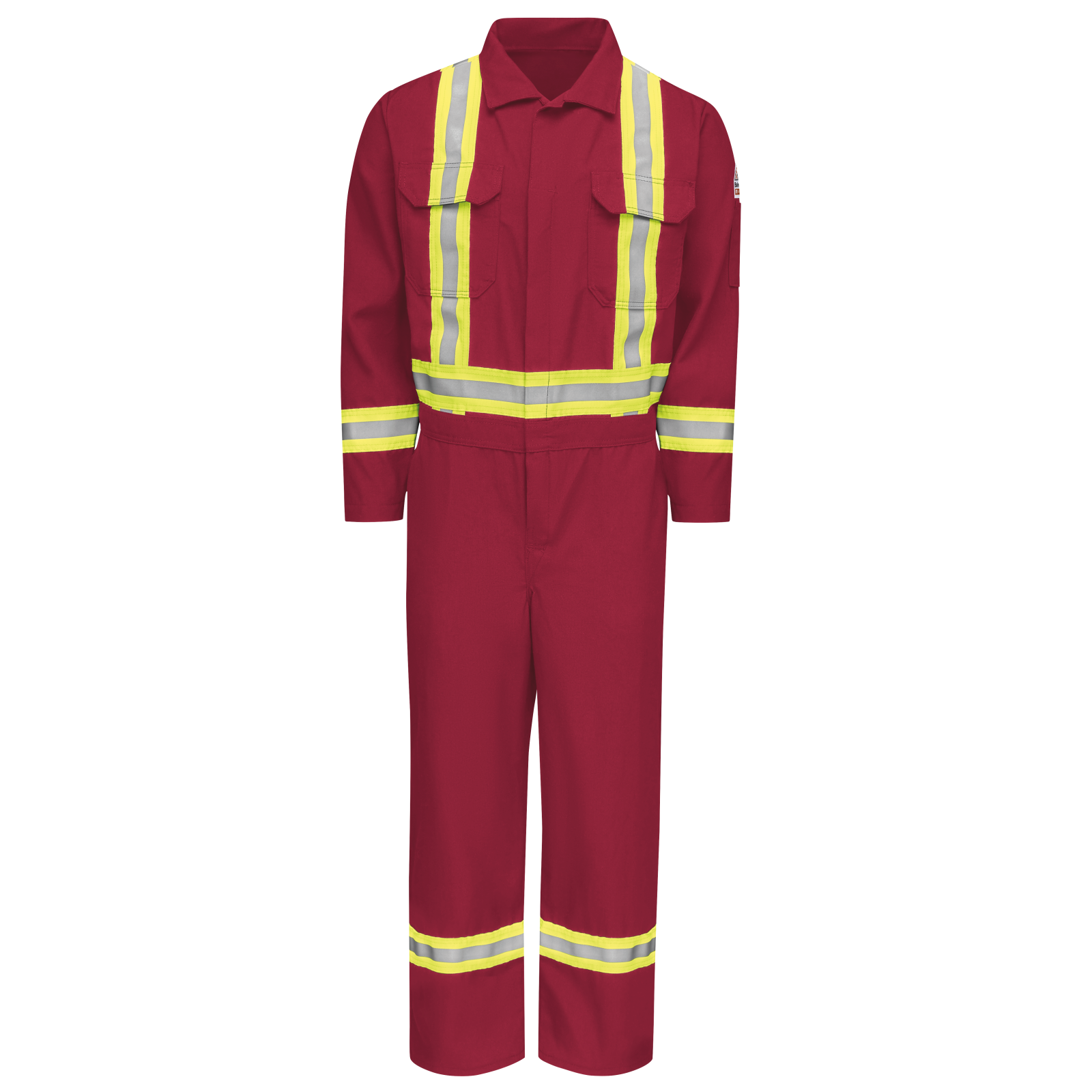Bulwark Deluxe Coverall Nmx 6Oz W/Trim Red - (CNBC)
