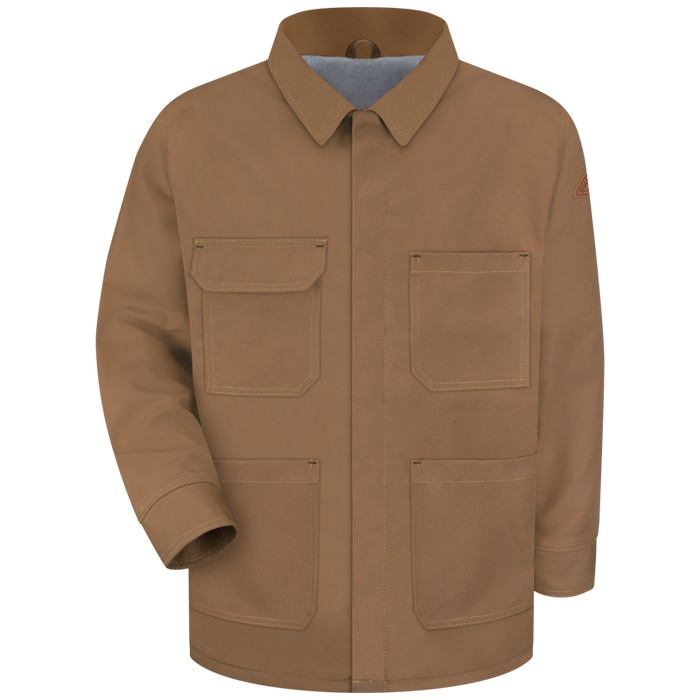 Bulwark Brown Duck Linemans Coat CAT 4 (JLC6BD)