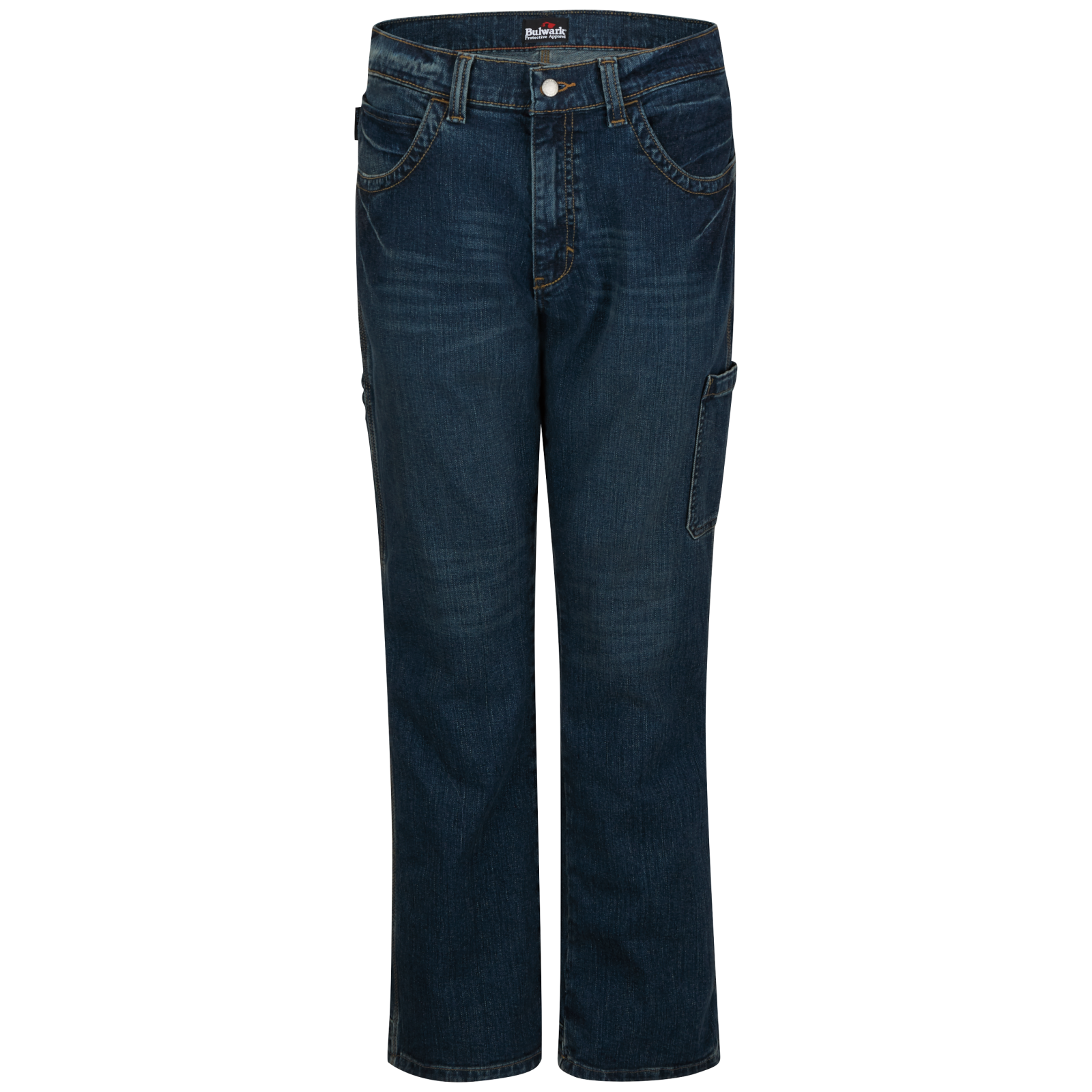 Bulwark Mens Stretch Denim Dungaree CAT 2 (PSJ6SD)