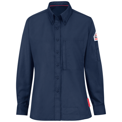 Bulwark iQ SERIES® Womens Lt Weight Comfort Woven Shirt CAT 1 (QS23)