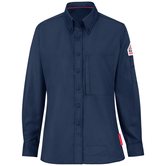 Bulwark iQ SERIES® Womens Lt Weight Comfort Woven Shirt CAT 1 (QS23)