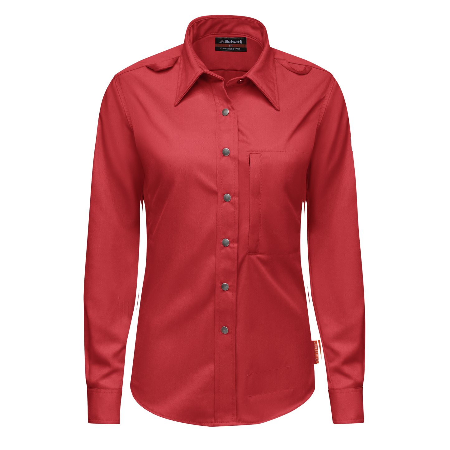 Bulwark iQ Series® Womens Midweight Comfort Snap Front Woven Shirt (QS27RD)
