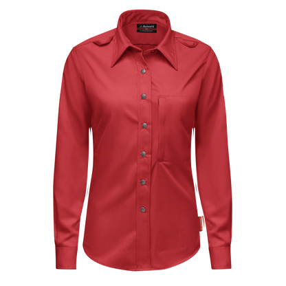 Bulwark iQ Series® Womens Midweight Comfort Snap Front Woven Shirt (QS27RD)