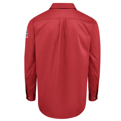 Bulwark iQ SERIES® Mens Midweight Comfort Snap Front Woven Shirt (QS28RD)