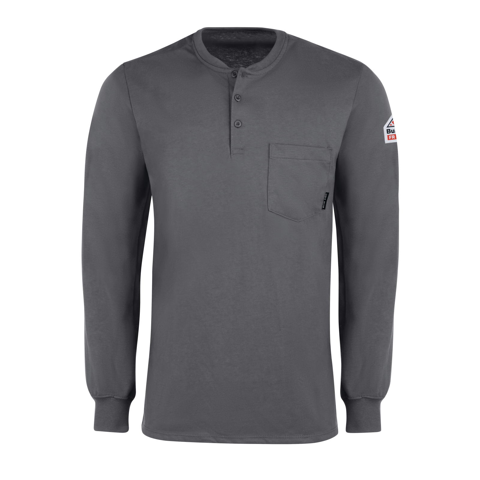 Bulwark Long Sleeve Tagless Henley Shirt - Cat 2 - (SEL2)