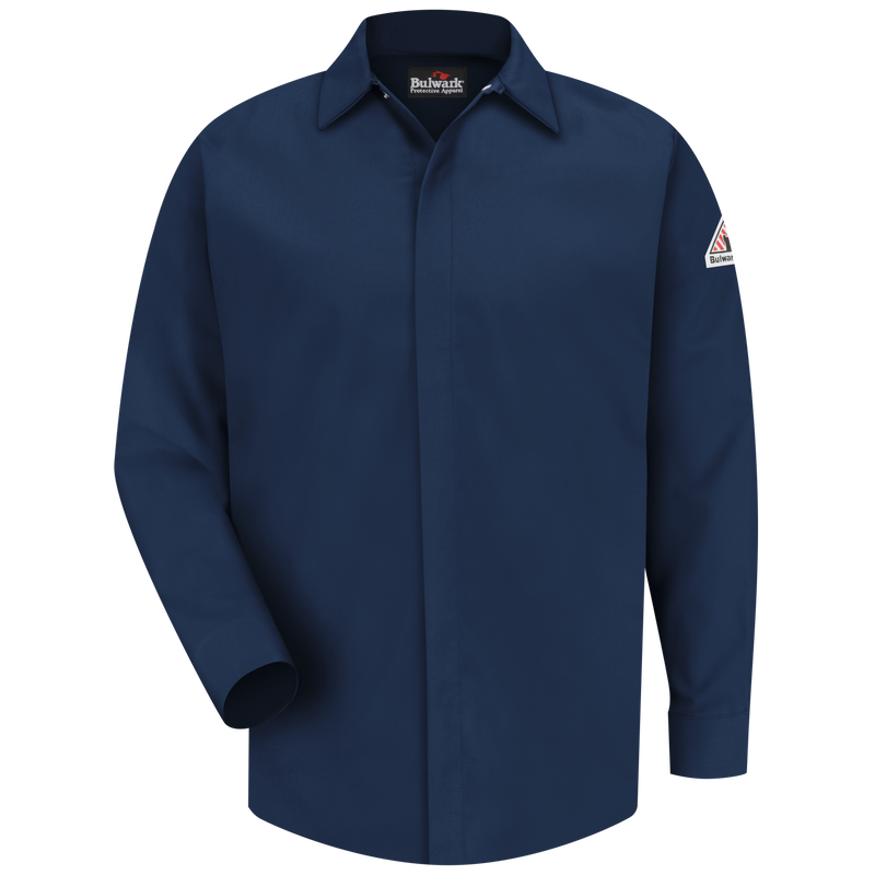Bulwark Concealed-Gripper Pocketless Shirt - Cat 2 - (SLS2)