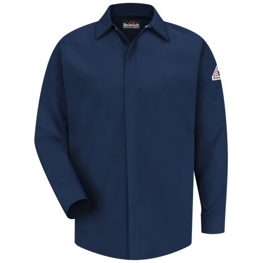 Bulwark Concealed-Gripper Pocketless Shirt - Cat 2 - (SLS2)