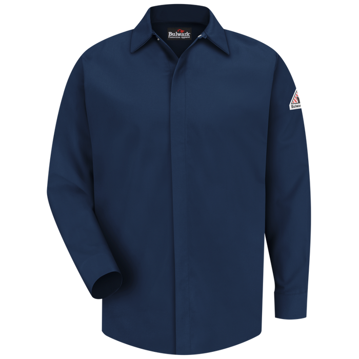 Bulwark Concealed-Gripper Pocketless Shirt - Cat 2 - (SLS2)