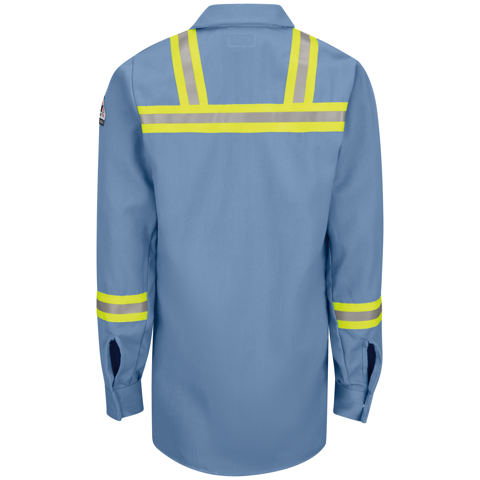 Bulwark Mens Long Sleeve Snap Front Work Shirt with Striping CAT 2 (SMS6)