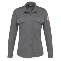 Bulwark Womens Flex Knit Button Down Work Shirt CAT 2 (STG5)