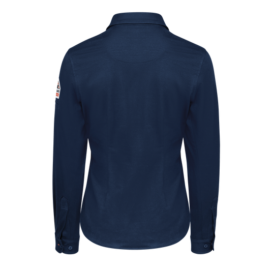 Bulwark Womens Flex Knit Button Down Work Shirt CAT 2 (STG5)