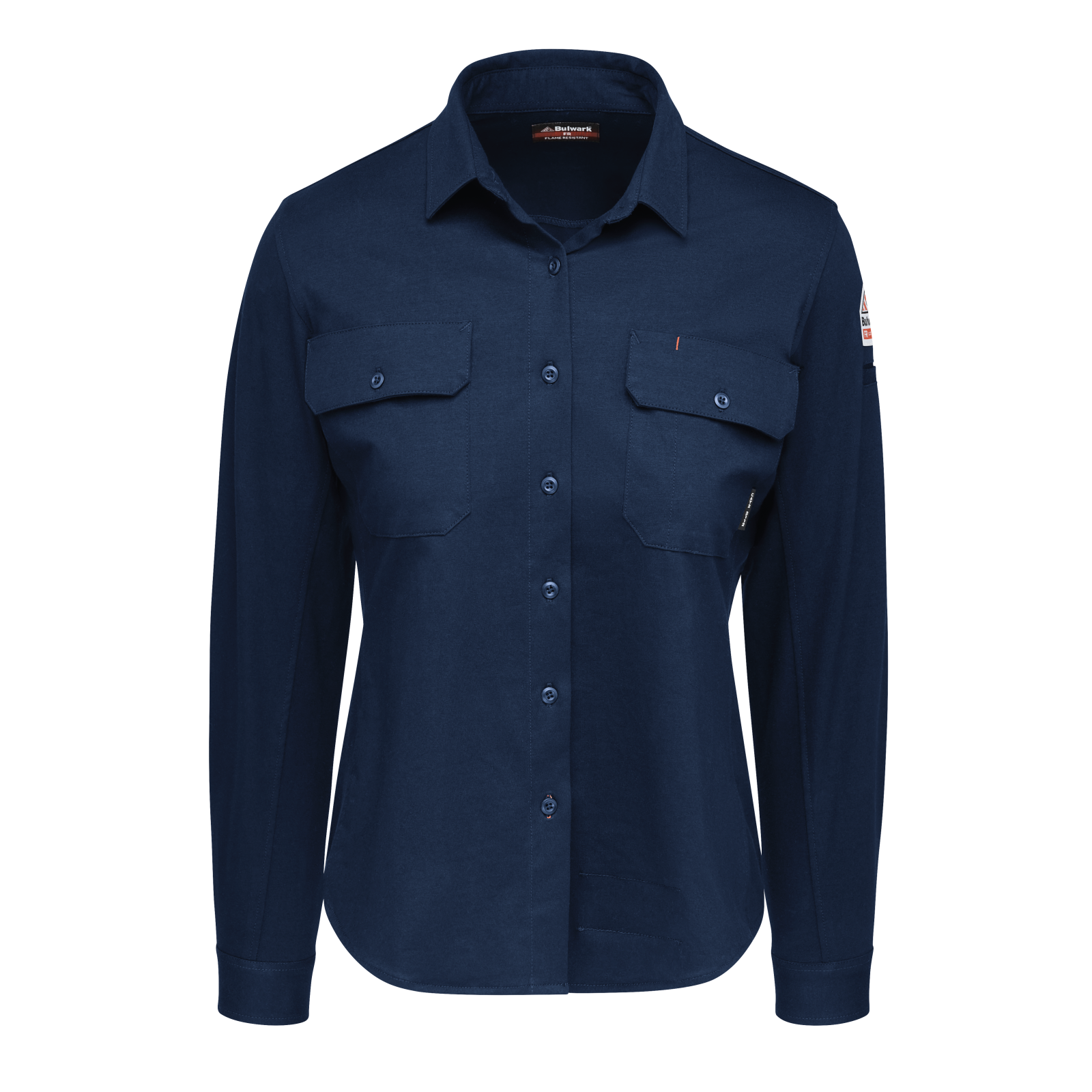 Bulwark Womens Flex Knit Button Down Work Shirt CAT 2 (STG5)