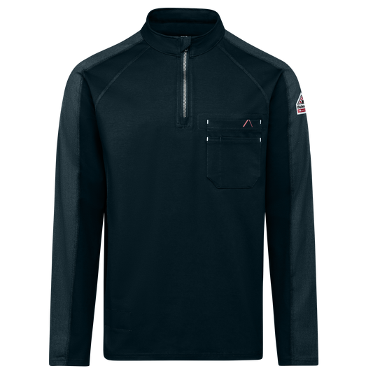 Bulwark Mens ¼ Zip Flex Knits CAT 2 (STZ2NV)