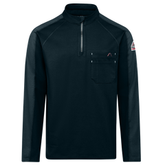 Bulwark Mens ¼ Zip Flex Knits CAT 2 (STZ2NV)