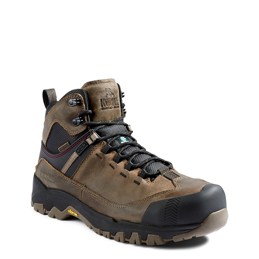 Kodiak Mens Quest Bound Mid Waterproof Composite Toe Hiker Safety Work Boot - 4TELFS