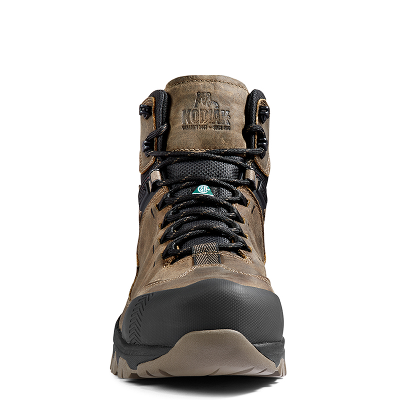 Kodiak Mens Quest Bound Mid Waterproof Composite Toe Hiker Safety Work Boot - 4TELFS