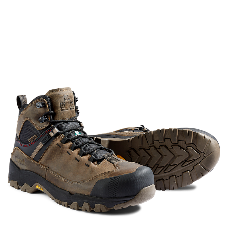 Kodiak Mens Quest Bound Mid Waterproof Composite Toe Hiker Safety Work Boot - 4TELFS