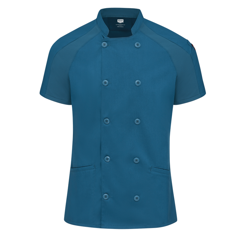 Red Kap Womens Airflow Raglan Chef Coat with OilBlok (051W)