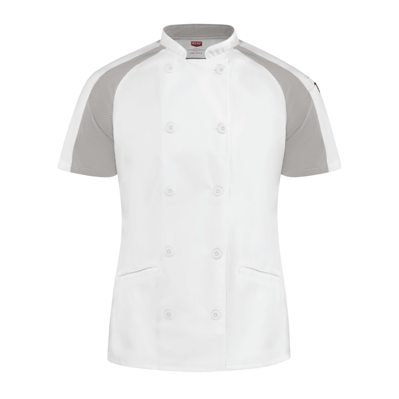 Red Kap Womens Airflow Raglan Chef Coat with OilBlok (051W)