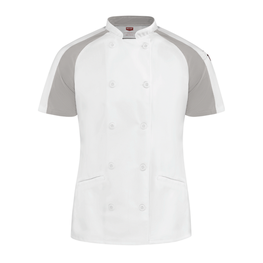 Red Kap Womens Airflow Raglan Chef Coat with OilBlok (051W)