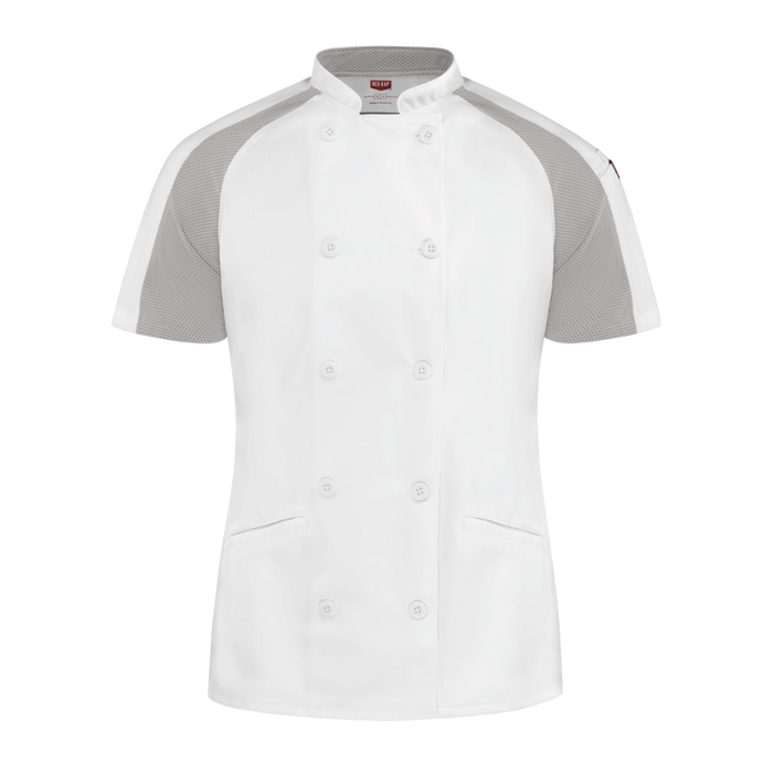 Red Kap Womens Airflow Raglan Chef Coat with OilBlok (051W)