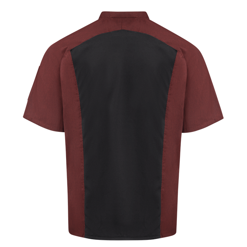 Red Kap Mens Airflow Raglan Chef Coat with OilBlok (052M)