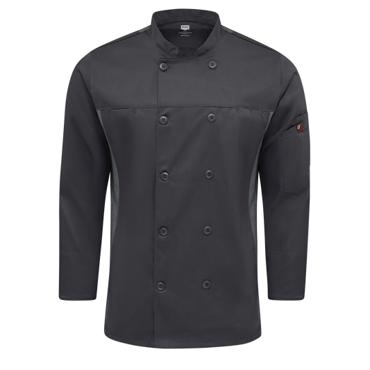 Red Kap Mens Deluxe Airflow Chef Coat (054MCH)