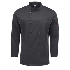 Red Kap Mens Deluxe Airflow Chef Coat (054MCH)