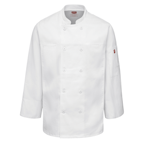 Red Kap Mens Deluxe Airflow Chef Coat (054M)