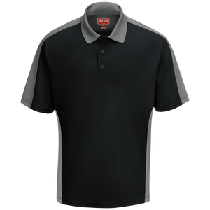Red Kap Men's Short Sleeve Performance Knit Color-Block Polo - SK54