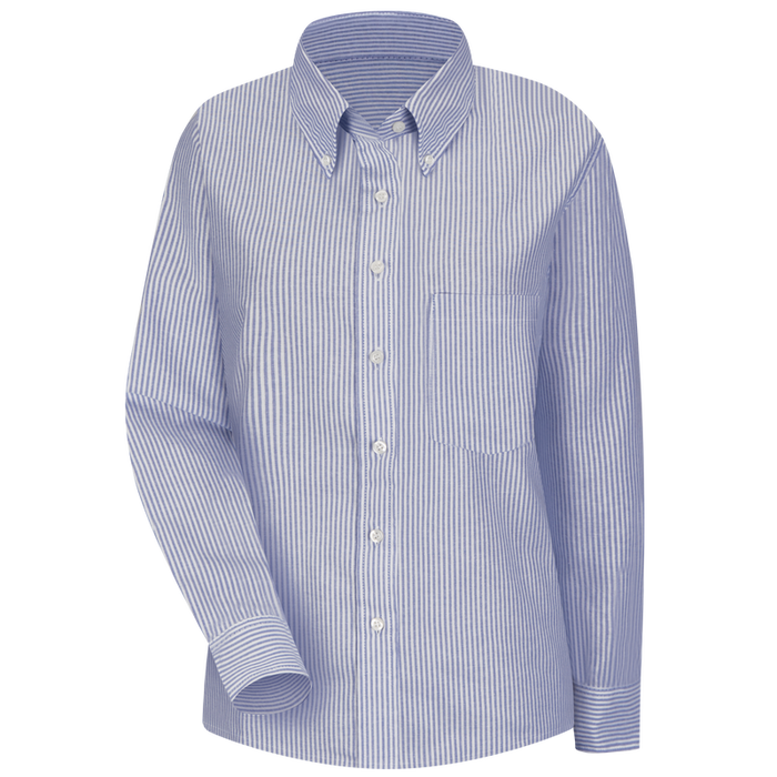 Red Kap Women's Executive Striped Button-Down Shirt - Long Sleeve - (SR71BS)