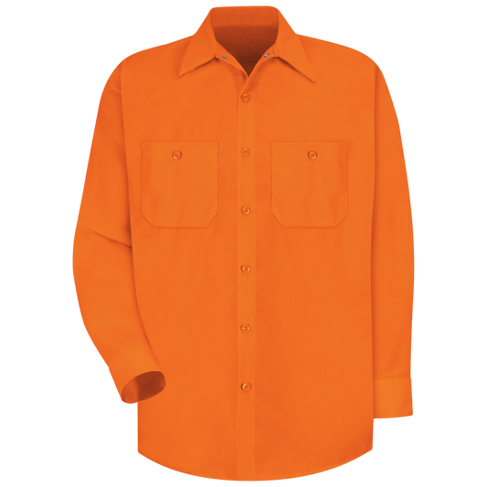Red Kap Long Sleeve Enhanced Visibility Work Shirt - (SS14-EHV)