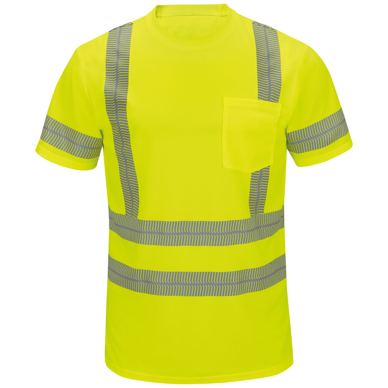 Red Kap Short Sleeve Hi Visibility T Shirt, Type R Class 3 (SVY4AB)