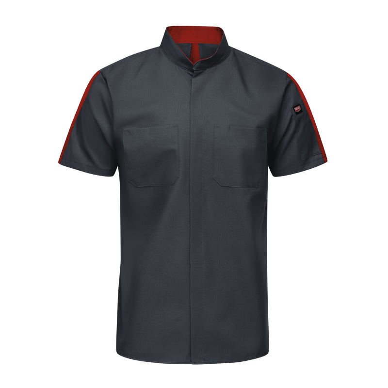 Red Kap Mens Short Sleeve Pro+ Work Shirt With Oilblok + MIMIX (SX46)