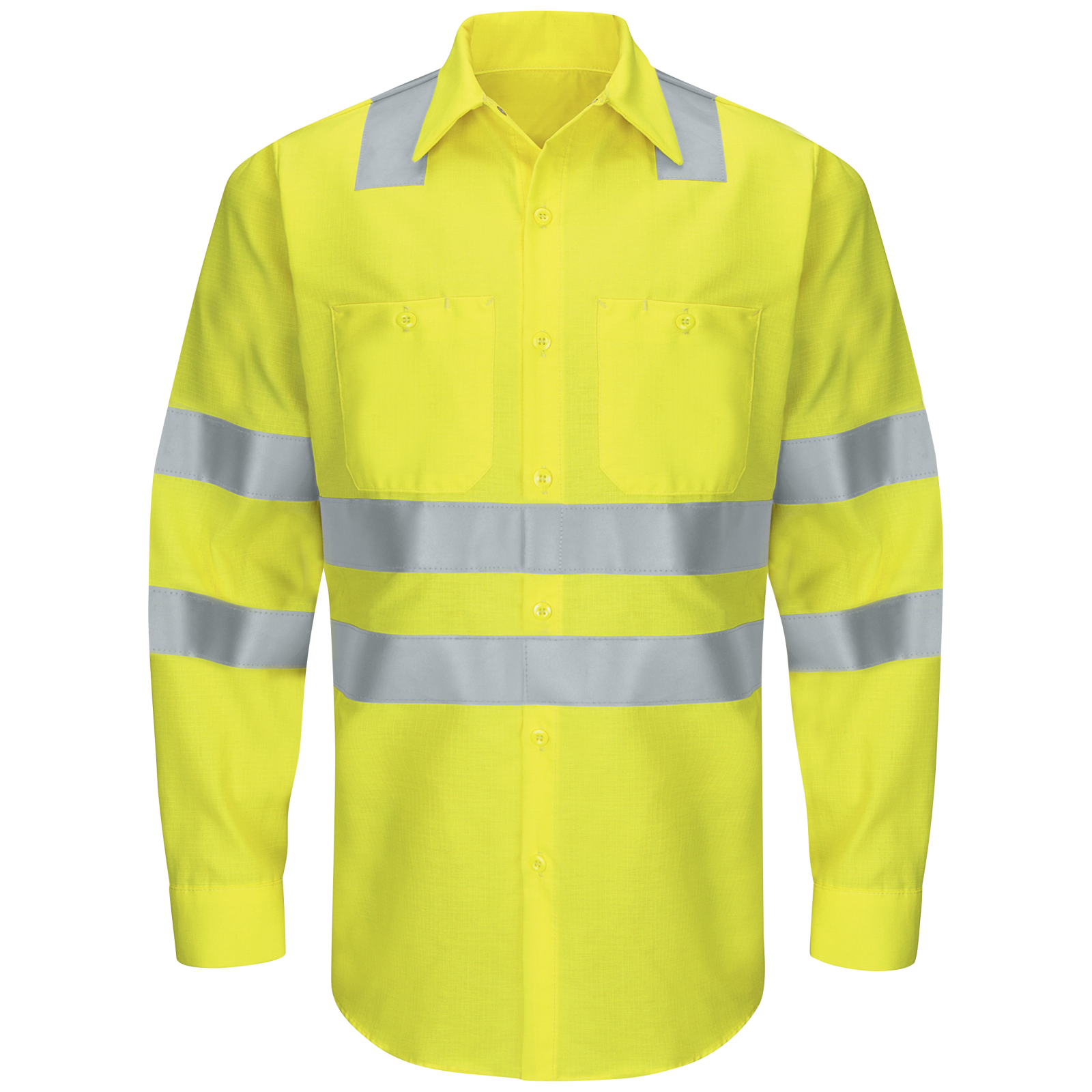 Red Kap Hi-Visibility Ripstop Work Shirt - Type R, Class 3 -(SY14AB)